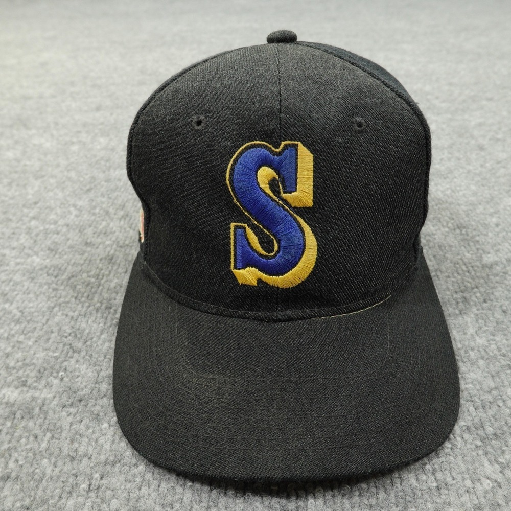 Vintage Seattle Mariners Hat Cap Snap Back Sports Specialties Plain Logo Wool